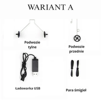 FX620 SU35 - Bateria/Ładowarka USB/Podwozie/Śmigła/Zderzak