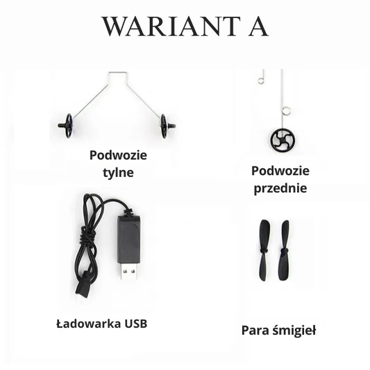 FX620 SU35 - Bateria/Ładowarka USB/Podwozie/Śmigła/Zderzak