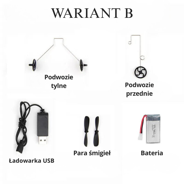 FX620 SU35 - Bateria/Ładowarka USB/Podwozie/Śmigła/Zderzak